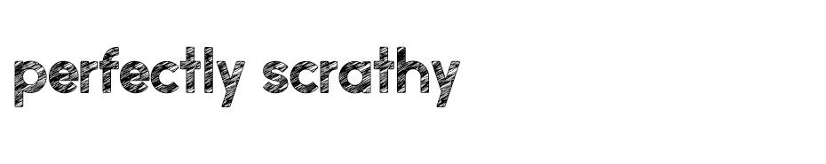 Perfectly Scrathy font